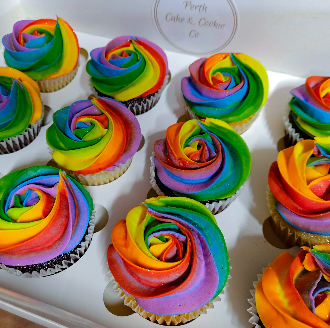 Rainbow Cupcakes