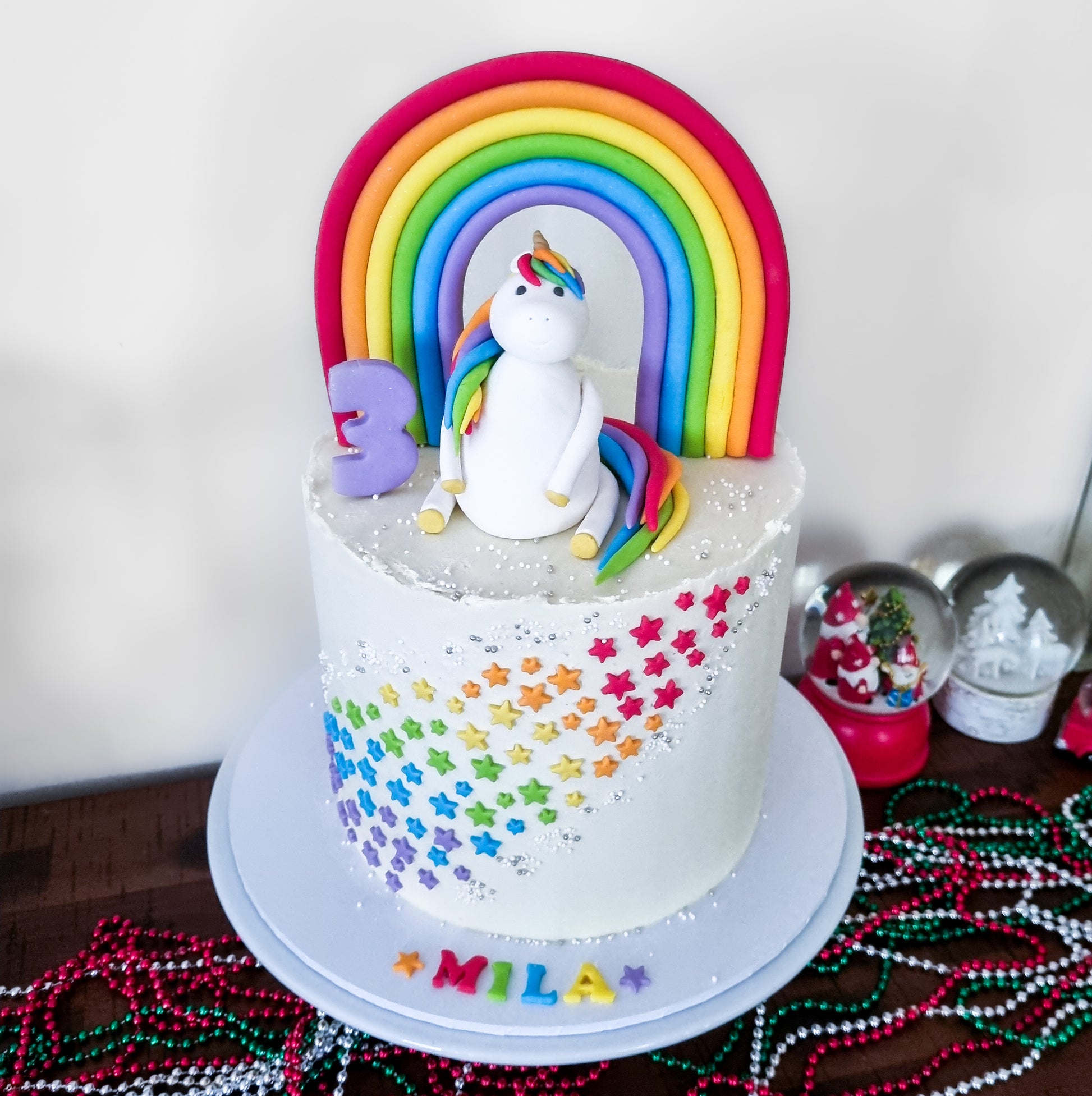 Rainbow unicorn cake perth