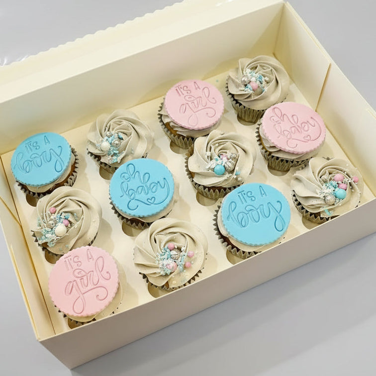 Gender Reveal Cupcakes